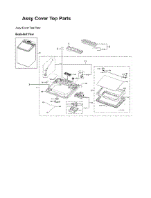 Top Cover Assy parts for Samsung Washer WA50R5200AV/A4 from AppliancePartsPros.com