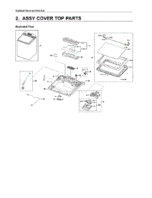 Top Cover Assy parts for Samsung Washer WA50T5300AC/US from AppliancePartsPros.com