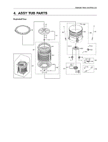Tub Assy parts for Samsung Washer WA50T5300AC/US from AppliancePartsPros.com