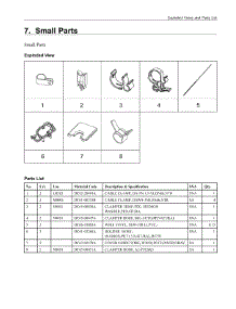 7. Small Parts parts for Samsung Washer WA51A5505AV/US from AppliancePartsPros.com
