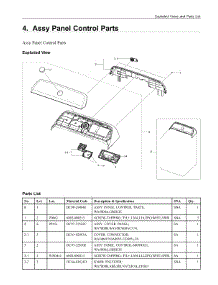 4. Assy Panel Control Parts parts for Samsung Washer WA52A5500AC/US from AppliancePartsPros.com