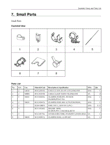 7. Small Parts parts for Samsung Washer WA52A5500AC/US from AppliancePartsPros.com