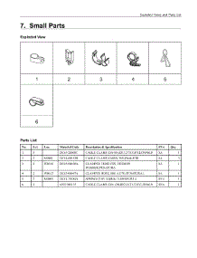 7. Small Parts parts for Samsung Washer WA54M8750AV/A4 from AppliancePartsPros.com