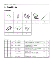 6. Small Parts parts for Samsung Washer WA54R7600AW/US from AppliancePartsPros.com