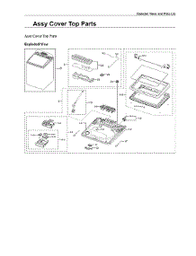 Top Cover Assy parts for Samsung Washer WA55A7300AE/US from AppliancePartsPros.com