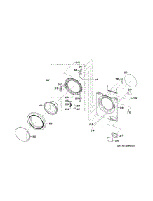 Front Panel & Door parts for Samsung Washer WCVH4800K2WW from AppliancePartsPros.com