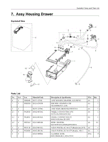 7. Assy Housing Drawer parts for Samsung Washer WF350ANRXAC from AppliancePartsPros.com