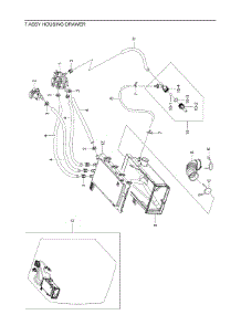 7.Assy Housing Drawer parts for Samsung Washer WF42H5100AW/A2 from AppliancePartsPros.com