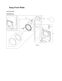 Front Parts Assy parts for Samsung Washer WF45B6300AC/US from AppliancePartsPros.com