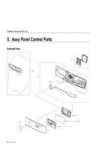 5. Assy Panel Control Parts parts for Samsung Washer WF45T6000AV-A5 from AppliancePartsPros.com