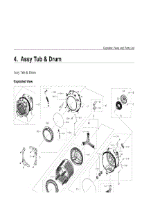 4. Assy Tub & Drum parts for Samsung Washer WF50A8600AE-US from AppliancePartsPros.com