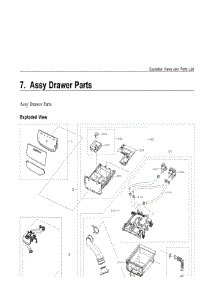 7. Assy Drawer Parts parts for Samsung Washer WF50A8600AE-US from AppliancePartsPros.com