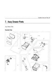 7. Assy Drawer Parts parts for Samsung Washer WF50A8600AV-US from AppliancePartsPros.com