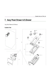 7. Assy Panel Drawer & S.Drawer parts for Samsung Washer WF50A8800AV-US from AppliancePartsPros.com