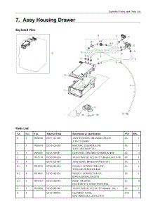 7. Assy Housing Drawer parts for Samsung Washer WF520ABPXAC from AppliancePartsPros.com