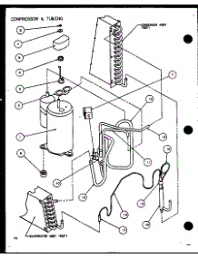Compressor & Tubing (Pth15350edg / P1113204r) (Pth12350edg / P1113205r) parts for Whirlpool Air Conditioner 265V-2.5KW from AppliancePartsPros.com