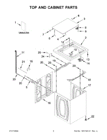 05 - Gearcase, Motor And Pump Parts parts for Whirlpool Washer 2DWTW4705EW3 from AppliancePartsPros.com