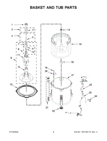 04 - Basket And Tub Parts parts for Whirlpool Washer 2DWTW4845EW3 from AppliancePartsPros.com