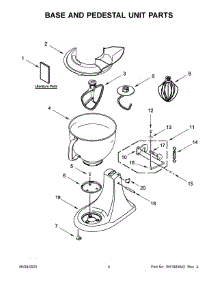 02 - Color Variation Parts parts for Whirlpool Mixer 3KSM150PSTLR5 from AppliancePartsPros.com