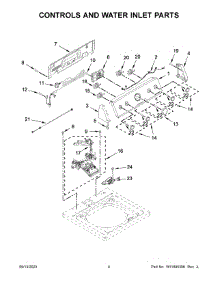 02 - Top And Cabinet Parts parts for Whirlpool Washer 4KMVWC430JW2 from AppliancePartsPros.com