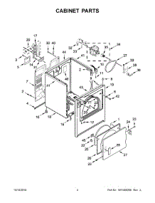 02 - Top And Console Parts parts for Whirlpool Dryer 4KWED5700JW0 from AppliancePartsPros.com