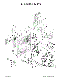 03 - Cabinet Parts parts for Whirlpool Dryer 4KWED5700JW0 from AppliancePartsPros.com