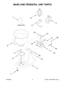 04 - Case, Gearing And Planetary Unit Parts parts for Whirlpool Mixer 5K45SSBOB5 from AppliancePartsPros.com