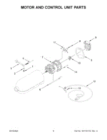 05 - Motor And Control Unit Parts parts for Whirlpool Mixer 5K45SSEBM5 from AppliancePartsPros.com