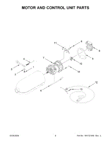 Motor And Control Unit Parts parts for Whirlpool Mixer 5K45SSNWH5 from AppliancePartsPros.com