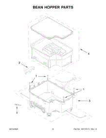 04 - Bean Hopper Parts parts for Whirlpool Air Conditioner 5KES8558EPL0 from AppliancePartsPros.com