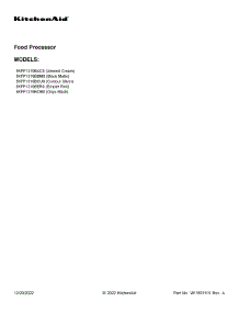 02 - Housing Unit And Attachment Parts parts for Whirlpool Food Processor 5KFP1319BAC0 from AppliancePartsPros.com