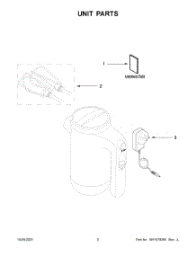 02 - Unit Parts parts for Whirlpool Mixer 5KHMB732AER0 from AppliancePartsPros.com