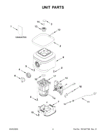 03 - Unit Parts parts for Whirlpool Blender 5KSB4026BDR0 from AppliancePartsPros.com
