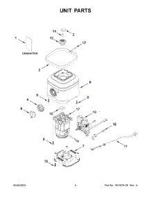 03 - Unit Parts parts for Whirlpool Blender 5KSB4026EDR0 from AppliancePartsPros.com
