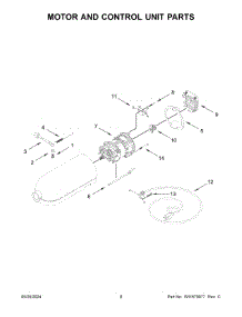 Motor And Control Unit Parts parts for Whirlpool Mixer 5KSM125BPL5 from AppliancePartsPros.com