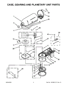03 - Case, Gearing And Planetary Unit Parts parts for Whirlpool Mixer 5KSM125BSN4 from AppliancePartsPros.com