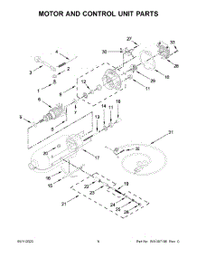 04 - Motor And Control Unit Parts parts for Whirlpool Mixer 5KSM125EIB4 from AppliancePartsPros.com