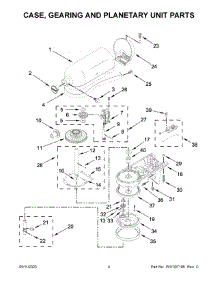 03 - Case, Gearing And Planetary Unit Parts parts for Whirlpool Mixer 5KSM125EIB4 from AppliancePartsPros.com