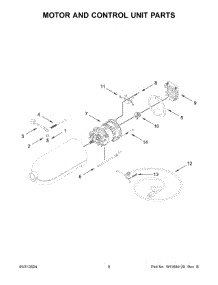 05 - Motor And Control Unit Parts parts for Whirlpool Mixer 5KSM125EPT5 from AppliancePartsPros.com