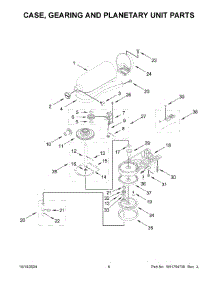 04 - Case, Gearing And Planetary Unit Parts parts for Whirlpool Mixer 5KSM150FGEER5 from AppliancePartsPros.com
