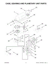 04 - Case, Gearing And Planetary Unit Parts parts for Whirlpool Mixer 5KSM150PSAAC5 from AppliancePartsPros.com