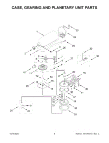 04 - Case, Gearing And Planetary Unit Parts parts for Whirlpool Mixer 5KSM150PSPER5 from AppliancePartsPros.com