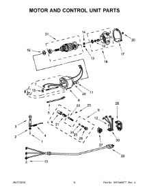 04 - Motor And Control Unit Parts parts for Whirlpool Mixer 5KSM156HMEBM4 from AppliancePartsPros.com
