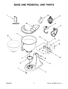 02 - Color Variation Parts parts for Whirlpool Mixer 5KSM175PSBCA5 from AppliancePartsPros.com