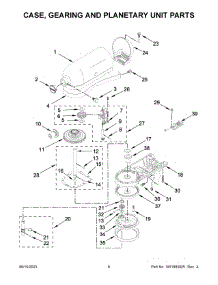 03 - Base And Pedestal Unit Parts parts for Whirlpool Mixer 5KSM175PSECA5 from AppliancePartsPros.com
