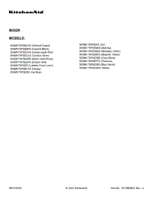 02 - Color Variation Parts parts for Whirlpool Mixer 5KSM175PSEOB5 from AppliancePartsPros.com