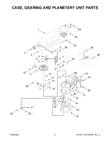 04 - Case, Gearing And Planetary Unit Parts parts for Whirlpool Mixer 5KSM175PSFCU6 from AppliancePartsPros.com