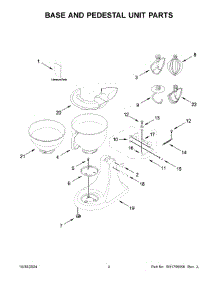 05 - Motor And Control Unit Parts parts for Whirlpool Mixer 5KSM175PSFCU6 from AppliancePartsPros.com