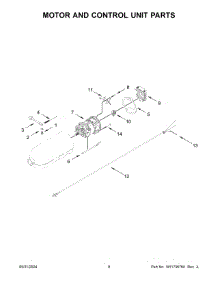 05 - Motor And Control Unit Parts parts for Whirlpool Mixer 5KSM175PSSCA5 from AppliancePartsPros.com