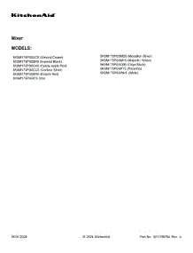 02 - Color Variation Parts parts for Whirlpool Mixer 5KSM175PSSWH5 from AppliancePartsPros.com